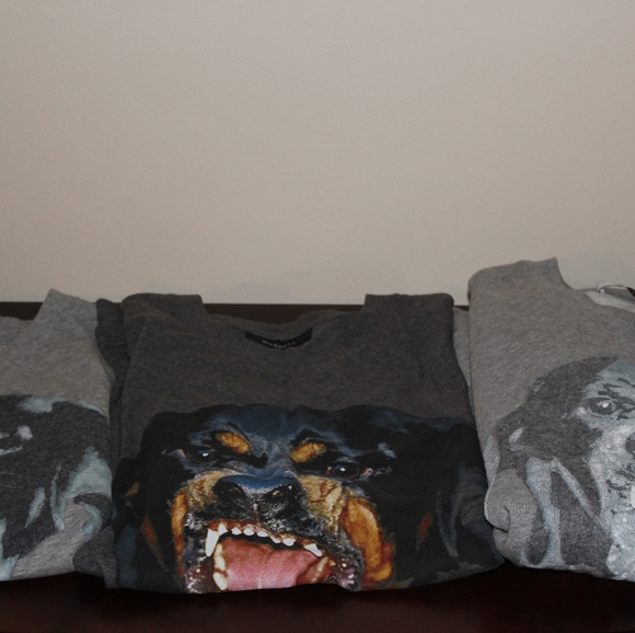 Givenchy Rottweiler T-shirt, Size M, Unisex Shirt Preowned (Light Grey only) - Picture 5 of 6